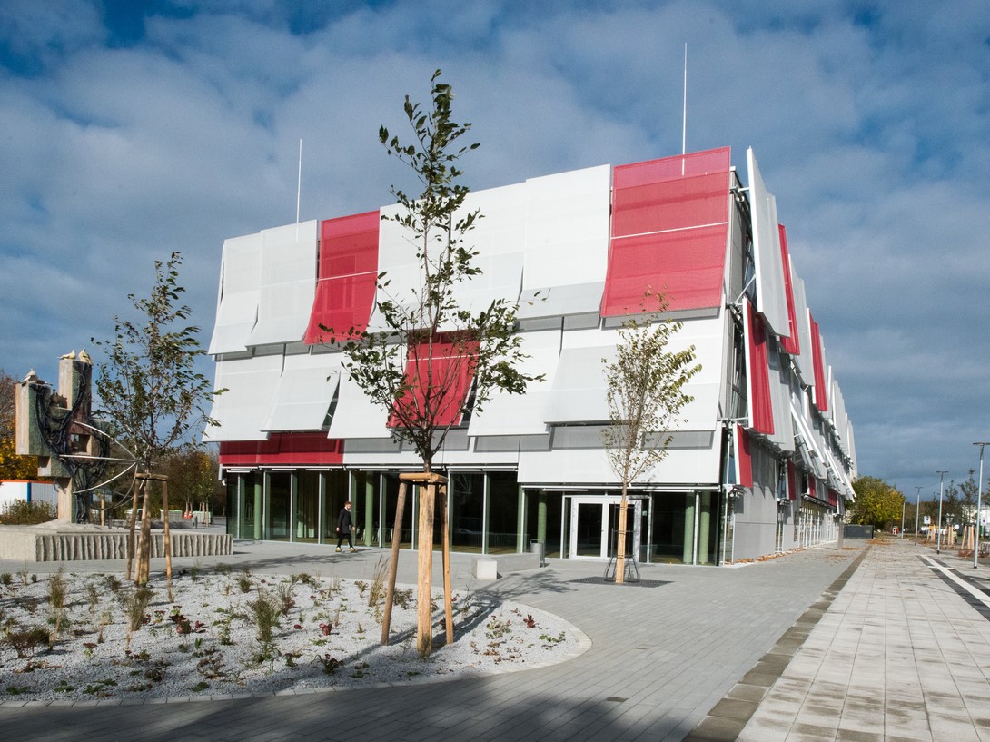 Blick auf das Gebäude des Cottbuser Gründungszentrums Startblock B2